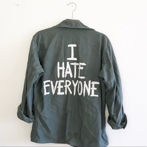 JAC VANEK grunge I HATE EVERYONE jacket